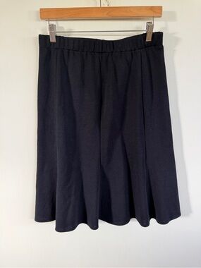 St. John Black A-Line Skirt Santana knit women’s 8